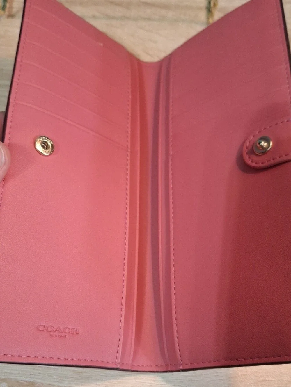 Coach Taffy Multi Plaid Slim Wallet Nwt